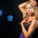 Nicole is wearing "Mirage" Intense Eye Shadow Trio, Eye Perfecting Pencil in "Jade", Spectaculash Intense Mascara in Black, "Gilded Bronze" Marble Blush Duo, "Sand" Hydrating Lip Color and "Posh" Moisturizing Lip Gloss.